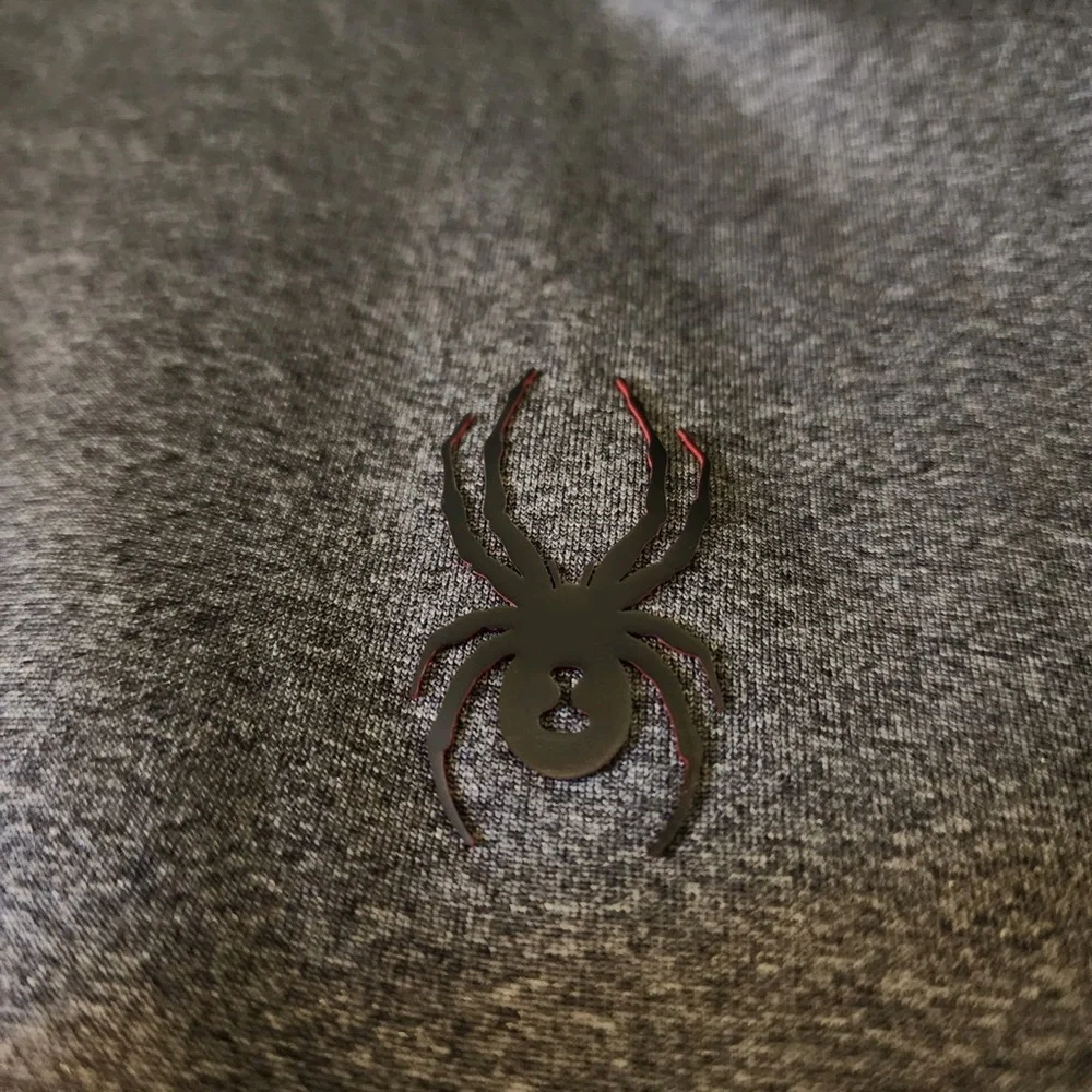 Spyder 1/4 Zip LS Tech Color Blocked Stretch Quick Dry Active Top - Picture 7 of 9